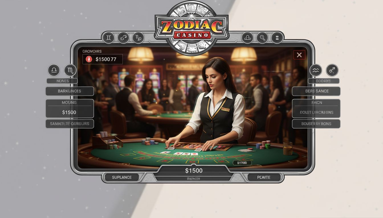 Atmospheric live casino with human dealer